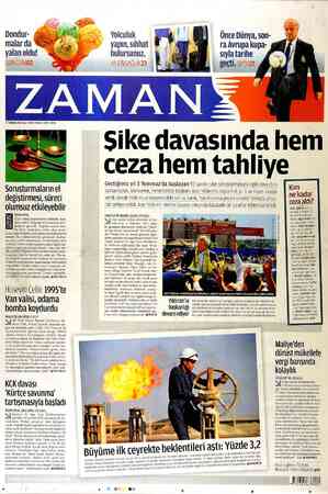 Zaman Gazetesi 3 Temmuz 2012 kapağı