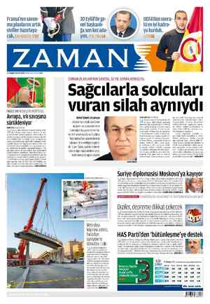 Zaman Gazetesi 16 Temmuz 2012 kapağı