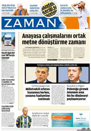Zaman Gazetesi 2 Ekim 2012 kapağı