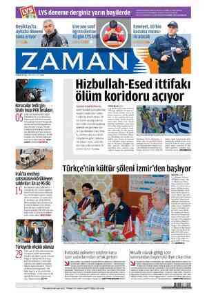  Vw Beşiktaş'ta o 8 Aybaba dönemi sona eriyor ZUMAYIS 201 SALI MZ DU TRGOKE Korucular tedir. LYS deneme derginiz yarın mL Lise
