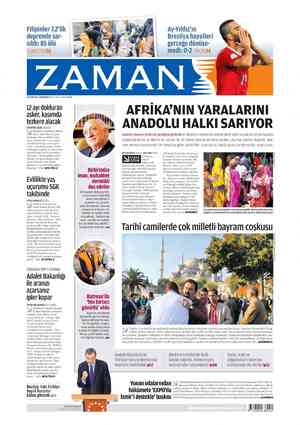  Filipinler 7,2'lik depremle sar- sıldı: 85 ölü GÜNDEM26 Ay-Yıldız'ın Brezilya hayalleri gerçeğe dönüşe- medi: 0-2 SPOR24...