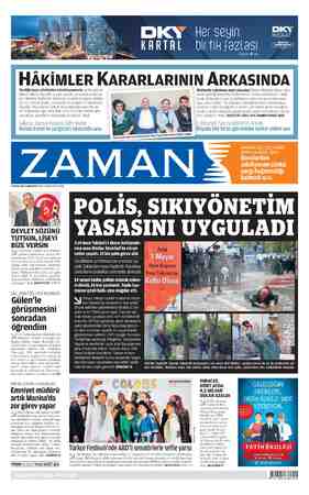 Zaman Gazetesi 2 Mayıs 2015 kapağı