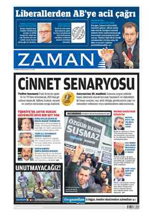 Zaman Gazetesi 2 Haziran 2015 kapağı