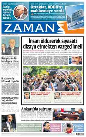 Zaman Gazetesi 11 Haziran 2015 kapağı