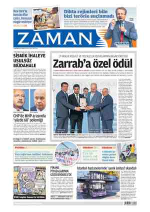 Zaman Gazetesi 22 Haziran 2015 kapağı