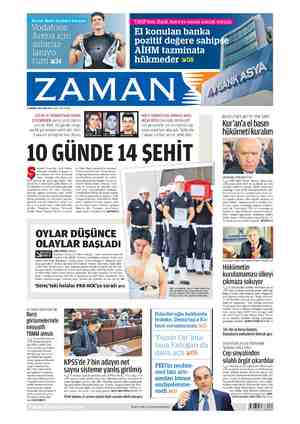 Zaman Gazetesi 1 Ağustos 2015 kapağı
