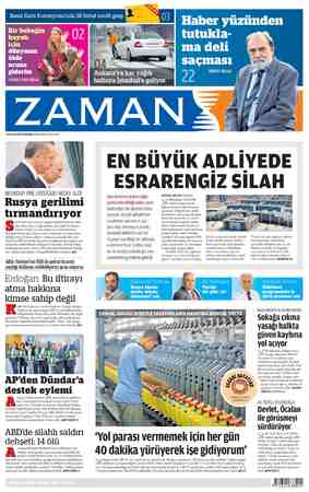 Zaman Gazetesi 3 Aralık 2015 kapağı