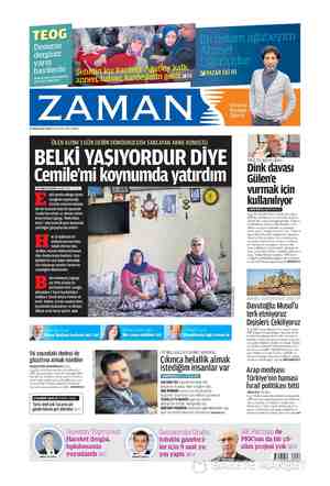 Zaman Gazetesi 20 Aralık 2015 kapağı