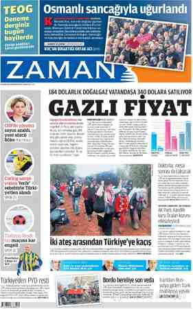 Zaman Gazetesi 25 Ocak 2016 kapağı